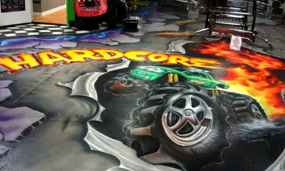 Awesome painted basement floor painting a basement floor