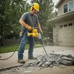Concrete demolition removal jack hammor pic