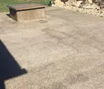 blotchy sealer patio slab