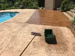 sealing concrete around a pool