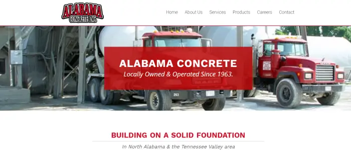 ready mix concrete suppliers alabama