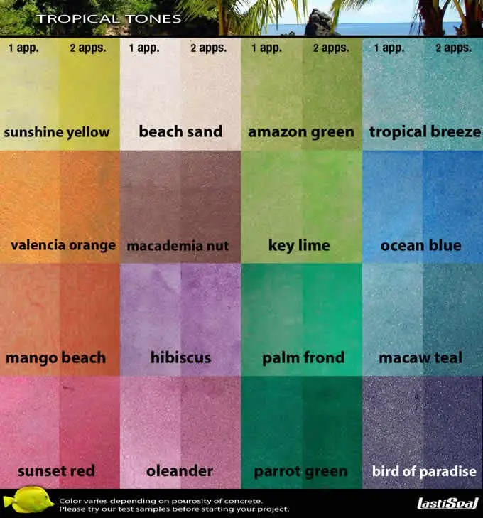 Concrete Dye Staining Using Water Or Acetone Based Stains By Doing Multiple Lications You Can Get A Darker Version Of The Same Color Or Try Mixing Colors Together To Come Up With Your Own Custom