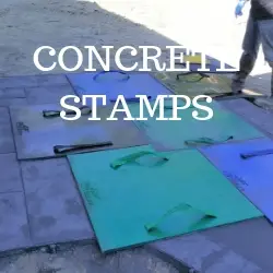Concrete stamps