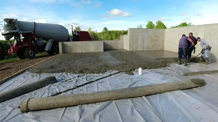 What does it cost to pour a concrete basement floor cost for a 50x34 basement floor