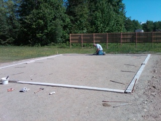 forming a concrete slab