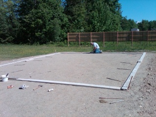 forming a concrete slab forming a concrete slab
