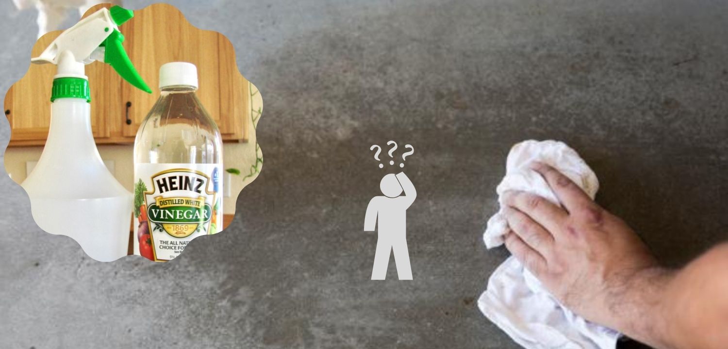 Will vinegar remove concrete sealer