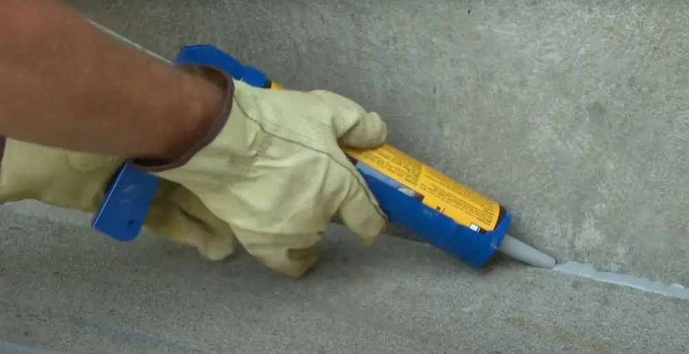 caulking an expansion joint