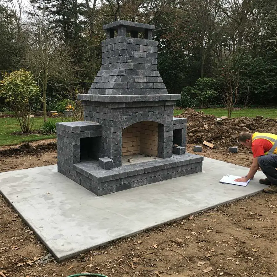 high heat concrete mix design for fireplace