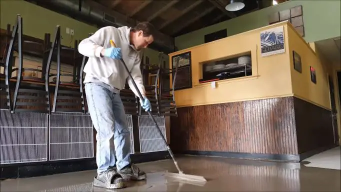 Overlay with squeegee or steel trowel to smooth out concrete use a squeegee or steel trowel to smooth out concrete