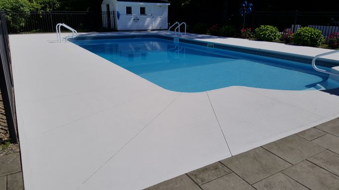 concrete overlay pool deck
