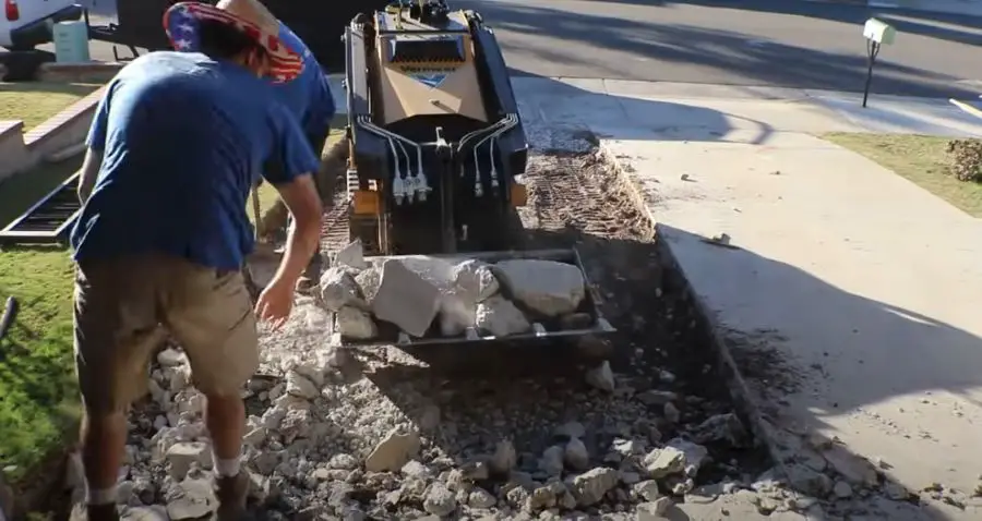 remove an existing driveway