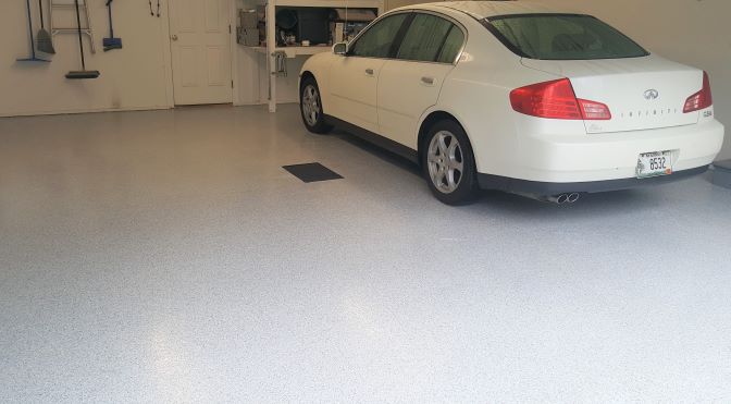 Diy epoxy flake garage floor tutorial