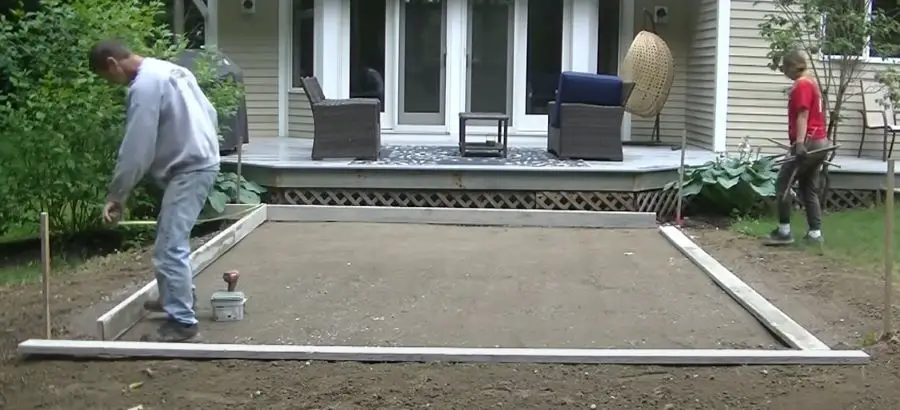 concrete diy patio
