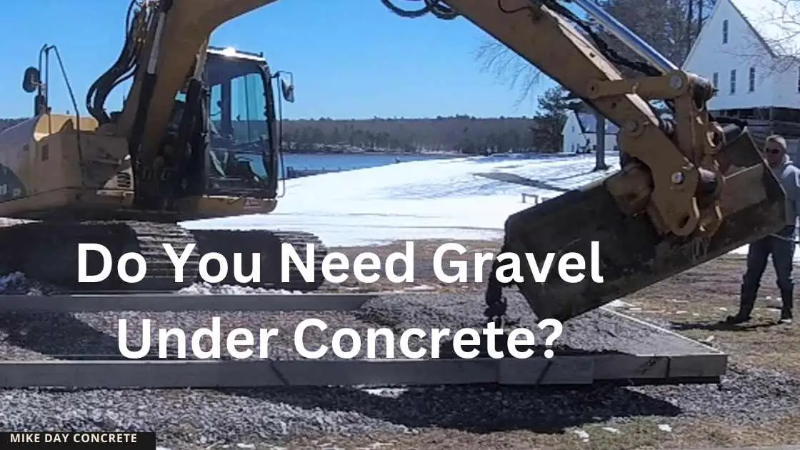 do you need gravel under concrete