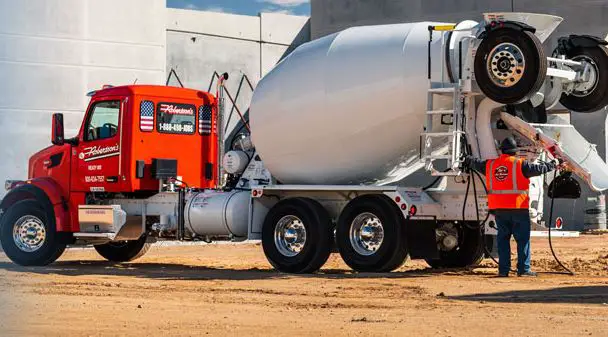 small trucks carry 8 to 11 yards of concrete