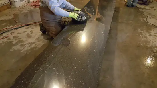 Finishing Concrete Countertops How To Polish A Concrete Countertop