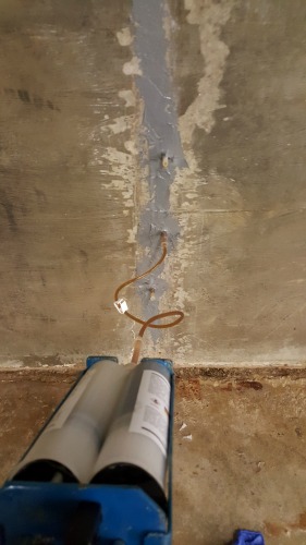 foundation crack repair injection