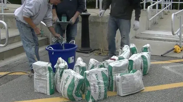 How many bags of concrete in a yard