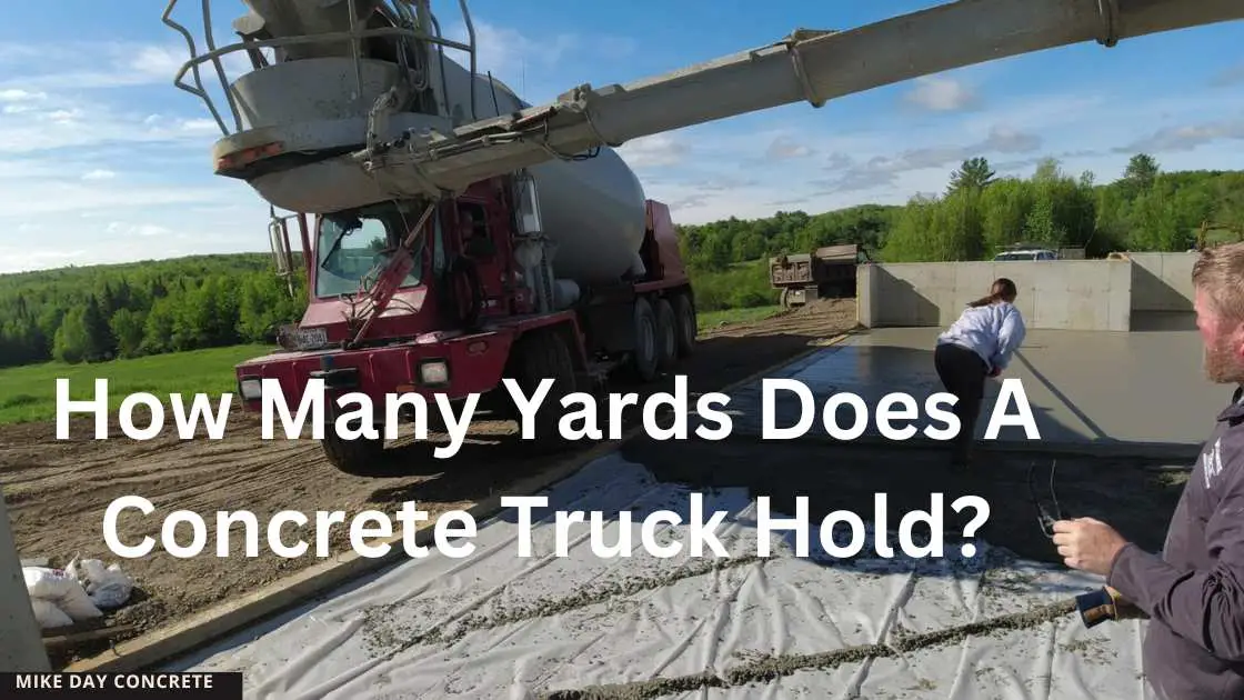 how many yards does a concrete truck hold