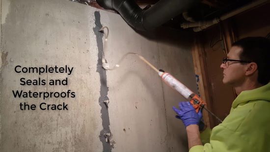 How I fix a leak in a basement wall