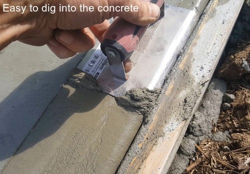 3" X 6" Concrete Edging Trowel by KlassTools 