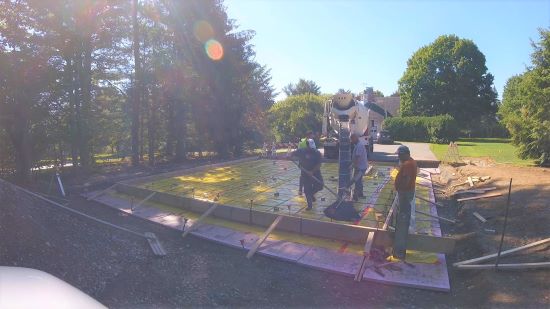 How to pour a concrete slab