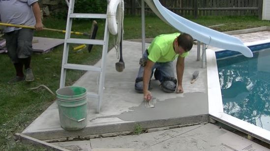 How to resurface a concrete pool deck
