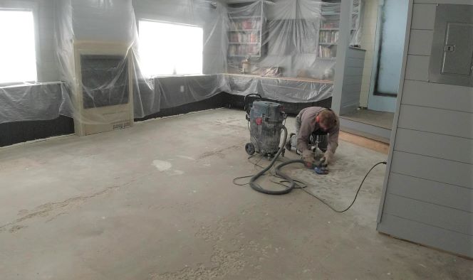 How to prep for self leveling concrete