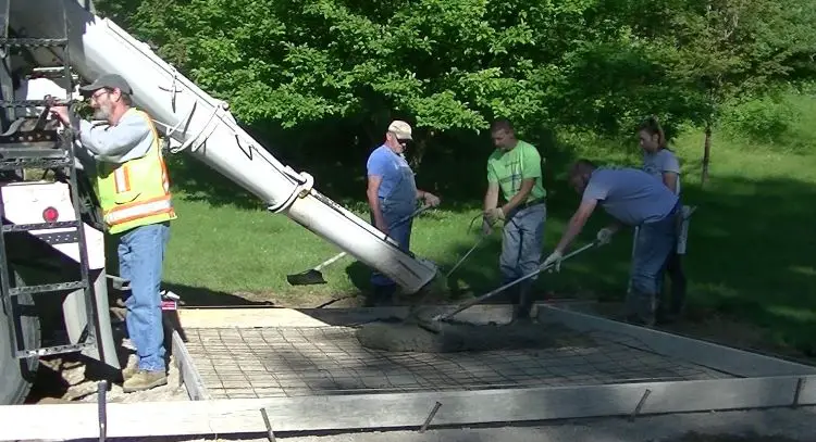 How to pour concrete for a slab how to pour concrete for a slab