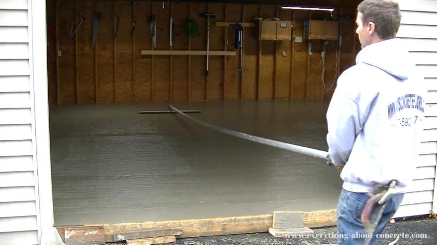 pouring new concrete over old existing slabs