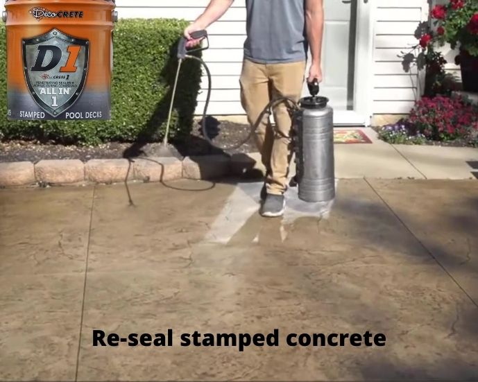 How to seal stamped concrete