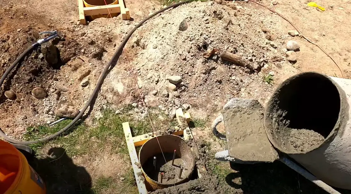 Rebar in deck footings residential footing with proper placing for rebar supports