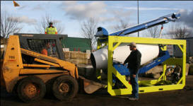 Unloaded with skid steer