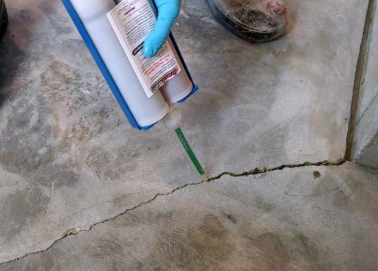 How to fix cracks in concrete floors