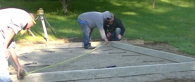how to pour a slab how to pour a slab