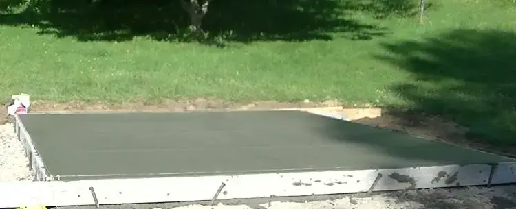 how to pour concrete slab how to pour concrete