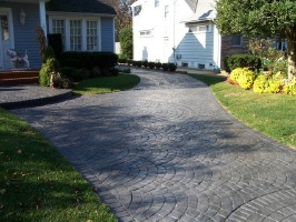 stamped concrete driveway stamped concrete driveway