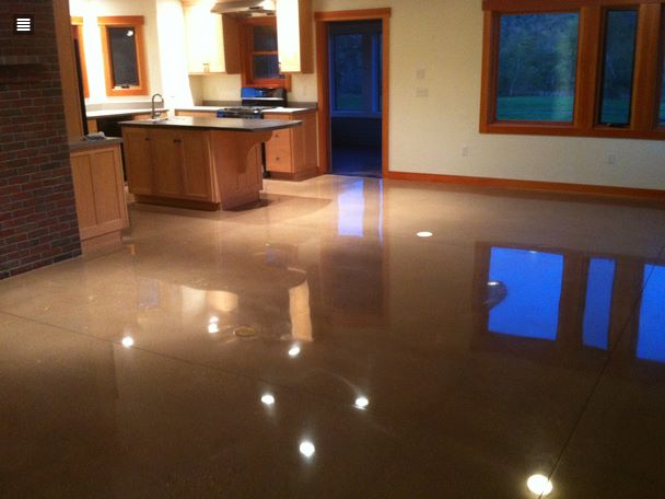 stained concrete floor cost