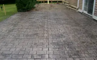 Stamped Concrete Overlays Can Change The Look Of Plain Gray Concrete