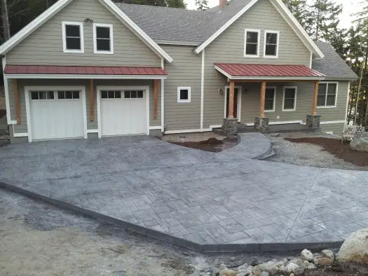 stamped concrete driveway cost