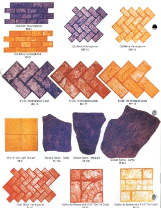 concrete stamping mats