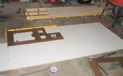forming concrete countertops