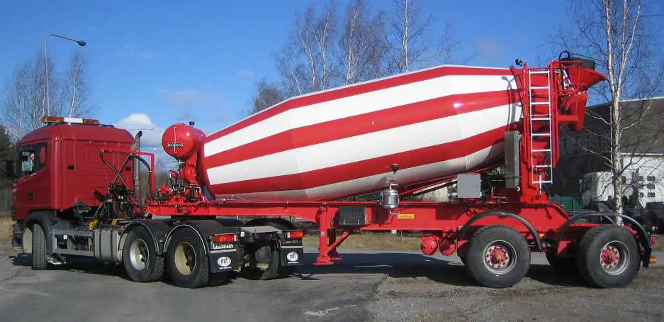 cement trucks that hold up to 14 yards of concrete
