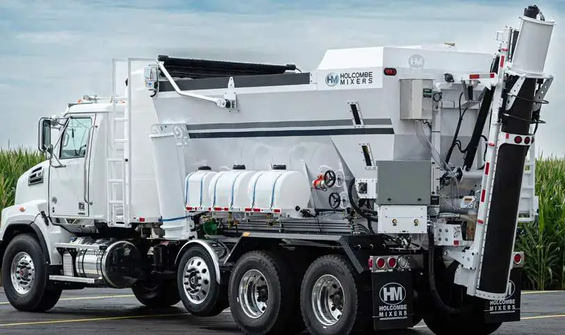 volumetric trucks hold up to 12 yards of concrete