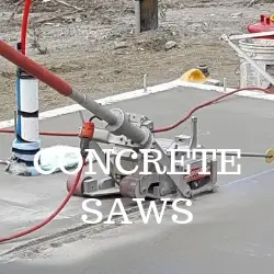 Concrete floor saws