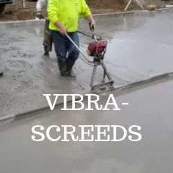 Vibratory concrete screeds
