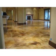 concrete stained stain living floor acid floors staining