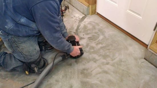 Filling Cracks In Garage Floor Before Epoxy Epoxy Floor