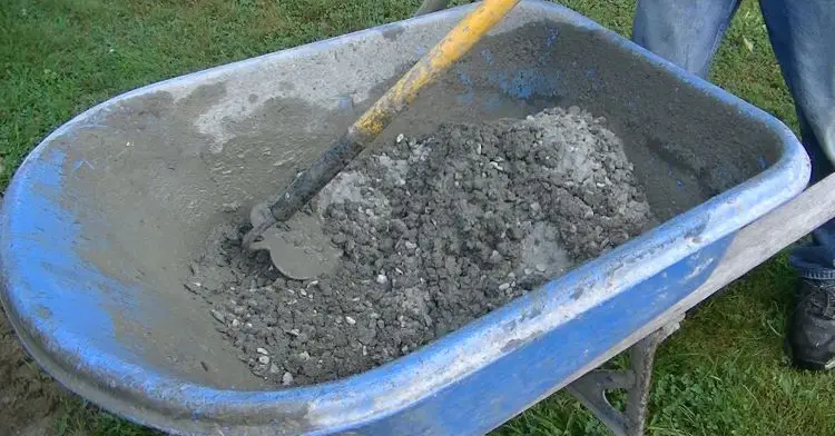 how to mix concrete by hand